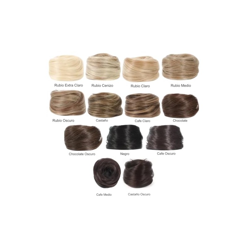 1pz Extensiones Cabello Postizo Moño Cebolla Volumen Peinado Chongo Dona