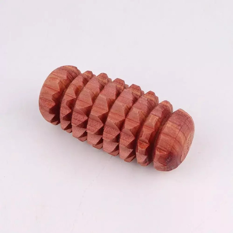 Hyangnamu 향나무 원통형손지압기 향나무휴대용손지압기 원통형 Cedar Wood Finger Massage Roller