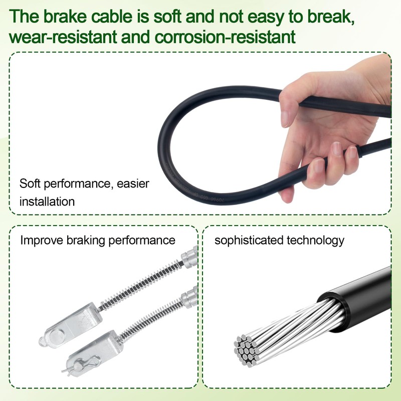 VQQLII Golf Cart Brake Cable Kit for EZGO TXT 1994