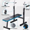 Royal Fitness Adjustable Weight Bench with Barbell Rack, Weight Lifting