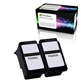 OCProducts Remanufactured Ink Cartridge Replacement for Canon PG-245XL for Canon MG2520 MG2922 MG2555 MG2920 MX490 iP2820 Printers (2 Black)