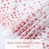 Duocute 2 Pack Rose Gold and White Party Tablecloth for