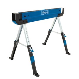 Scheppach Work Stand Sawhorse MWB600 Saw Aid Saw Frame Wood Cutting Trestle Set of 2 589 kg Load 61.8 - 82 cm Working Height Non-Slip Feet and Adjustable Legs