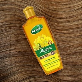 Hashmi Aceite de Mostaza para Cabello con 200 ml, Fortalecedor para Cabello Más Fuerte y Grueso                                                       