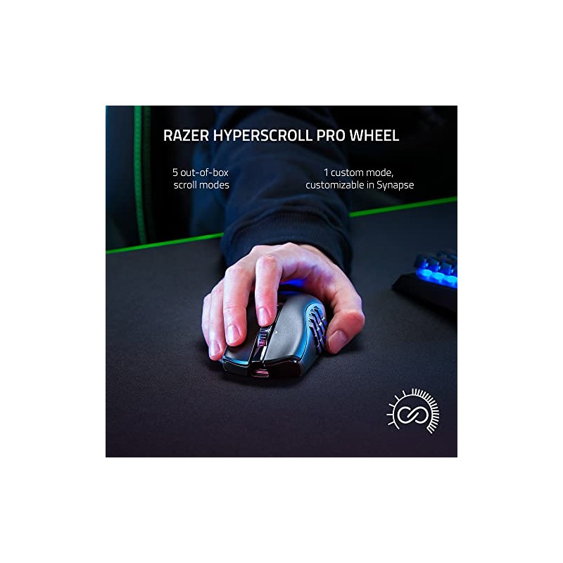 Razer Naga V2 Pro - Mouse Gamer Inalámbrico MMO