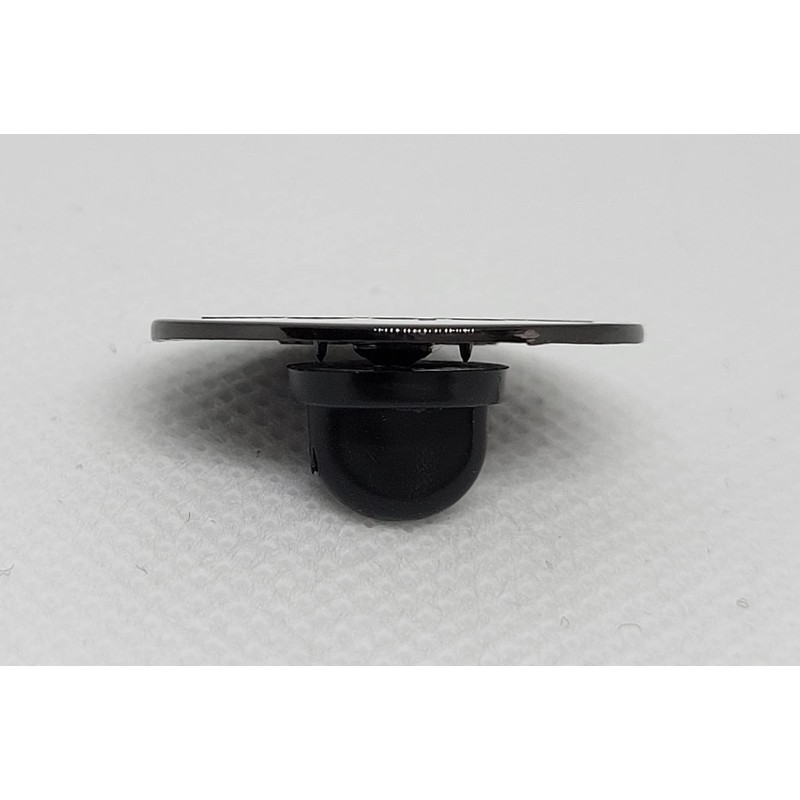 She Her Pronoun Pin White Hard Enamel Black Metal Lowercase