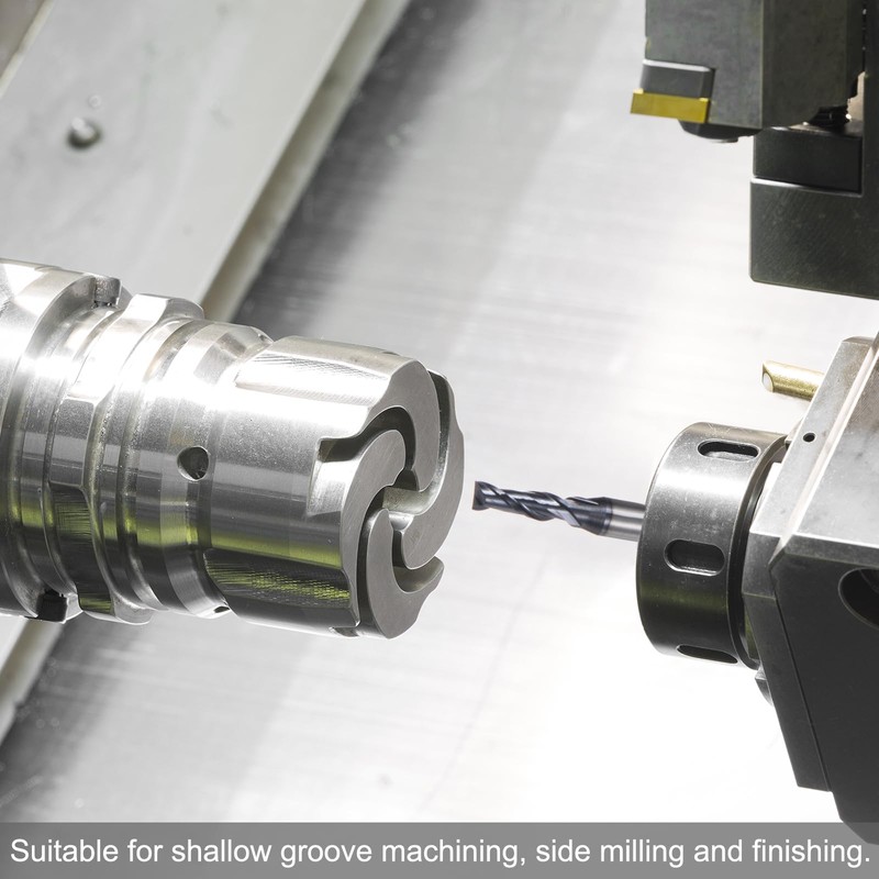 sourcing map 4pcs 4mm Dia 4mm Shank Square Nose End