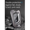 TECART Fit for Toyota Flip key fob cover with keychain,Zinc