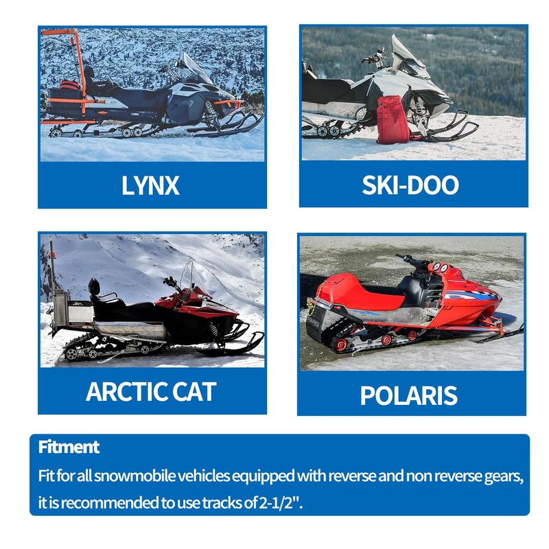 JZAHYUK Snowmobile Ice Scratchers Kit Compatible with Reverse and Non-Reverse