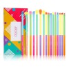 Pinceles De Maquillaje De Ojo Docolor 16 Piezas Coloridas So