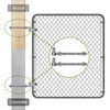 Insaga J Bolt Gate Hinge, 304 Stainless Steel Farm Gate