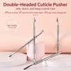 KADS Upgraded Dual-Ended Stainless Steel Nail Cuticle Pusher and Cleaner