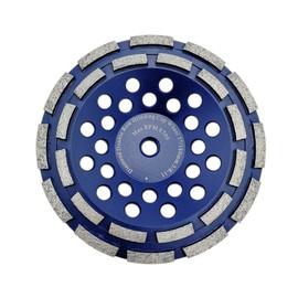DT-DIATOOL 7 Inch Concrete Grinding Wheel Granite Marble with Double Row Diamond Segment