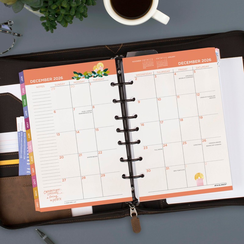 AT-A-GLANCE 2026 Planner Refill, Weekly & Monthly, 5.5" x 8.5",