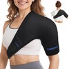 Shoulder Ice Pack Wrap for Rotator Cuff and Arm, Soft
