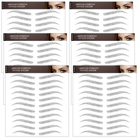 Aresvns Eyebrow Tattoo Sticker 66 Pairs! Fake Eyebrows,Popular Black Eyebrow Shapes,4D Imitation Eyebrows Waterproof,Eyebrow Transfers Stickers