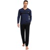 Nieery Men's Pyjamas Sets Cotton Men's Loungewear Set, Breathable and