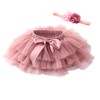 Beganly Baby Girls Soft Fluffy Ruffle Tulle Skirt with Nappy