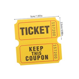 Abaodam 400pcs Double Roll Raffle Event Tickets Roll Tickets Labels Carnival Tickets for Entry Class Rewards Fundraisers and Prizes