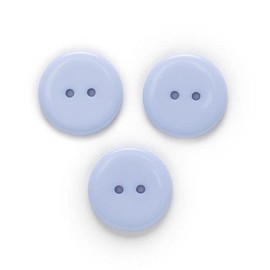 20 Pcs Round Resin Buttons for Scrapbooking Apparel Crafts DIY Decoration (Sky Blue, 23mm)