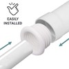 SKIR'CO Pack of 5 White 40 x 32 mm Rubber