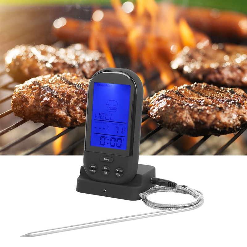 Wireless Meat Thermometer Digital Grill Thermometer for Household Oven Cooking