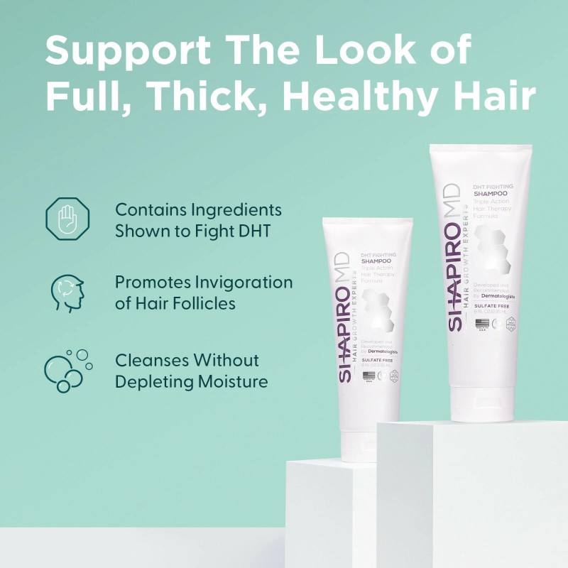 Shapiro MD Hair Loss Shampoo and Conditioner, Vegan Formula with