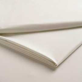 Christy Single Flat Bed Sheets | 400TC Luxury Bedding | Linen Cream | 100% Cotton Sateen | Soft Silky Bed Linen