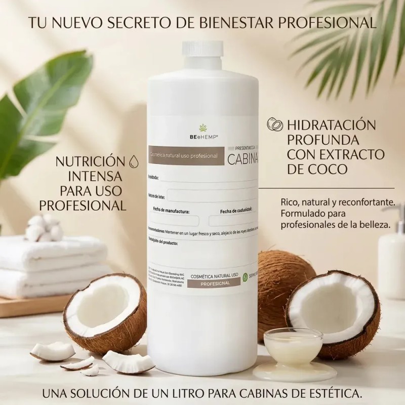 Crema Corporal Coco 1 Lt Vegana Nutritiva Hidrante