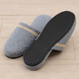 SENKO FOOTWELL 73211 PUTALIA Slippers, Compatible Size: (M) Approx. 9.3 - 9.8 inches (23.5 - 25 cm), Blue, Stylish, For Guests
