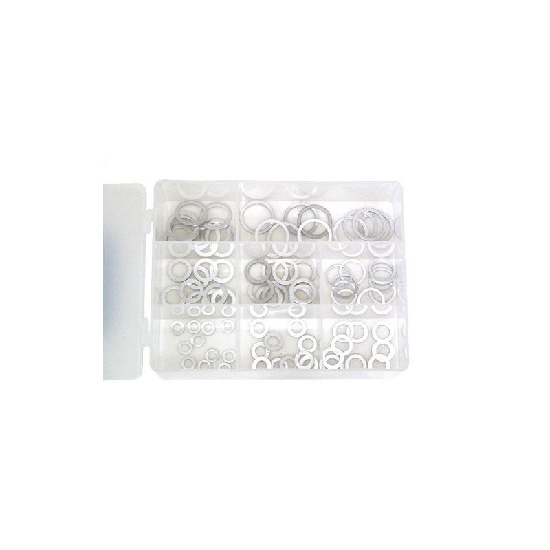 STRAIGHT 19-917 Aluminum Washer Set, 80 Pieces