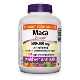 Webber Naturals Maca Energy 150 Cápsulas Vegetarianas