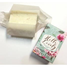 Giftcraft Gift Craft Hello Lovely Exfoliating Oatmeal Soap Peony Jasmine Bloom 3.52oz Bar