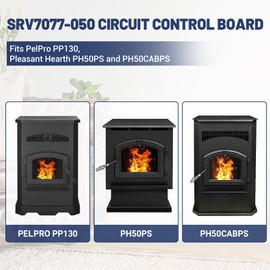 Fenglesha Circuit Control Board Replacement for PelPro PP130, Pleasant Hearth PH50PS and PH50CABPS Pellet Stove Replace SRV7077-050