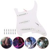 Electric Guitar Load Pickguard White Pre Wired Single Layer PVC
