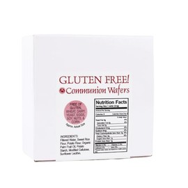 Swanson Christian Products Gluten-Free 1" Diameter Communion Wafers – 50 Count Box – Unleavened Bread, Mess-Free, Made in the USA Gluten-free Communion Wafers