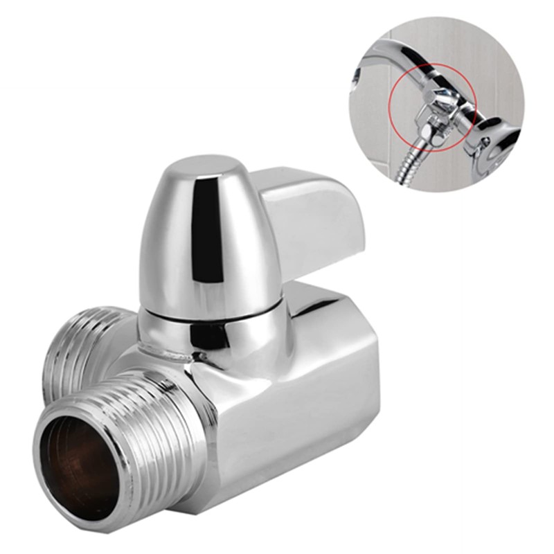Válvula Desviadora de Cabezal de Ducha G1/2", Válvula Adaptadora en