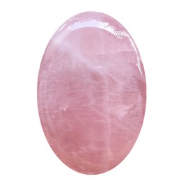 Hslutiee Healing Crystal Pocket Palm Stone, Polished Oval Soap Energy Worry Stones for Anxiety Meditation, Rose Quartz