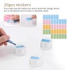 Plastic Cosmetic Jar*24, Transparent & Visible Sample Container Jar, Transparent