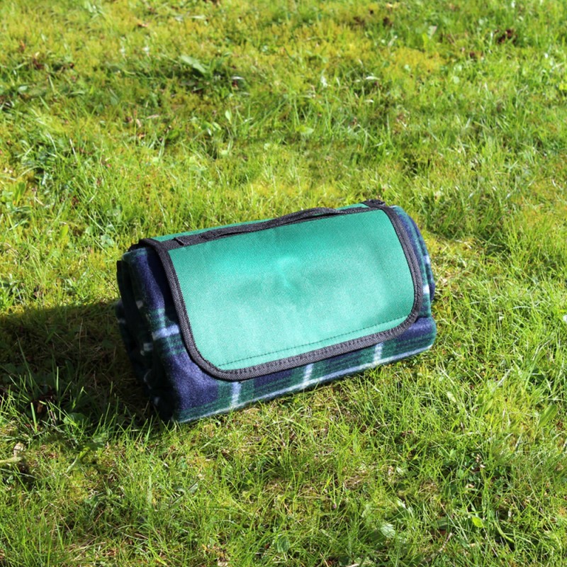 Kingfisher PN004 Picnic Camping Beach Rug - Green
