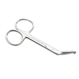 REMOS Stoma Scissors for Left-Handed Users Made of Stainless Steel for Cutting the Ostomy Supply