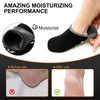 2 Pairs Moisturizing Silicone Socks for Men - Large Size,