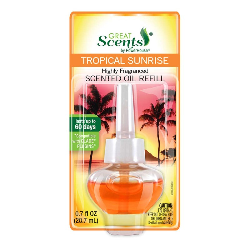 Air Freshener Scented Oil Refill, Tropical Breeze, 0.7-oz.