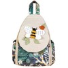 HUANGGUOSHU Boho and Hippie Small Canvas Backpack Purse for Women