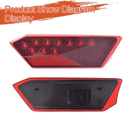 labwork Red Tail Light Rear Lamp Replacement for Polaris RZR 900 XP 4 1000 2014 2015 2016 2 PCS