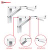 Highdecora Folding Shelf Brackets, 2 Pcs Heavy Duty Foldable Shelf