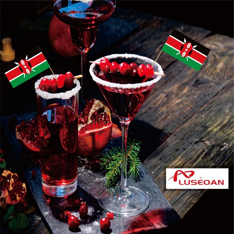 Kenya Toothpick Flag Republic of Kenya Small Mini Cocktail Fruit