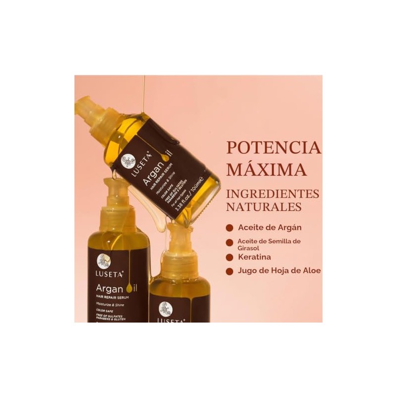 Luseta Beauty Argan Oil, 3.9 Ounce