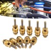20 Pcs Air Conditioning Valve Core Aluminum Alloy Copper Automotive