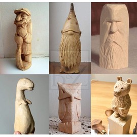 B & Z Pine Wood Carving Blocks Kit-15 Pcs - Premium Quality Smooth Unfinished Wood Blocks Whittling Blocks for Wood Carving Hobby Kit (5cm x 2.5cm | 15 Pcs)